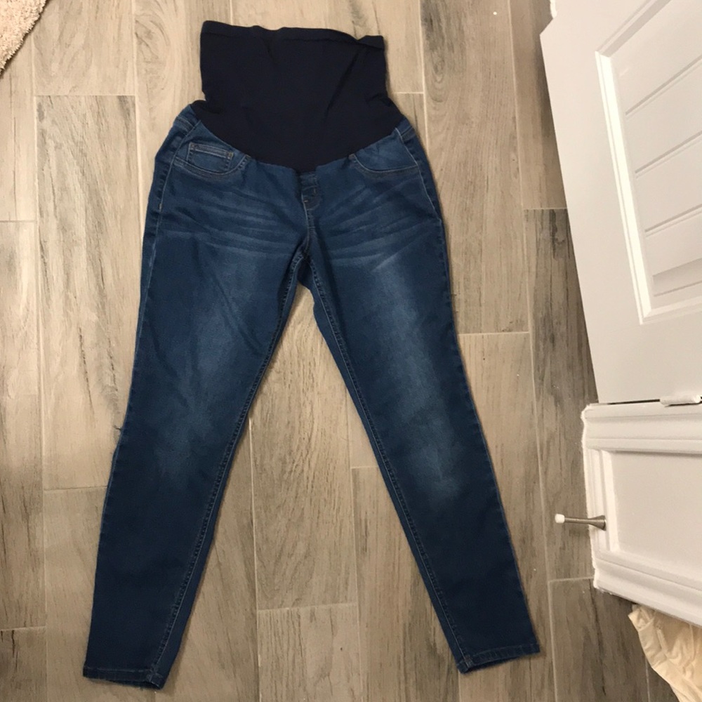 EUC Indigo Blue Maternity Jeans